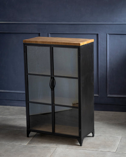 Noir Glass Display Cabinet