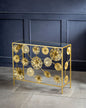 Golden Bloom Console Table - Medium