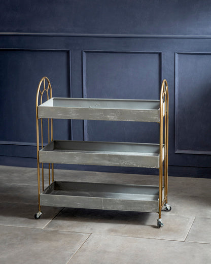 Aurelia Glide Serving/Bar Cart