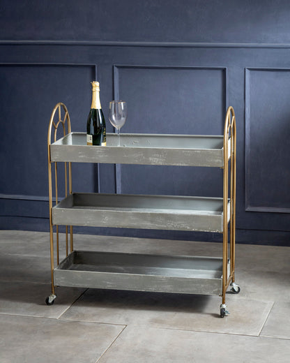 Aurelia Glide Serving/Bar Cart