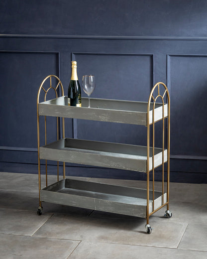 Aurelia Glide Serving/Bar Cart