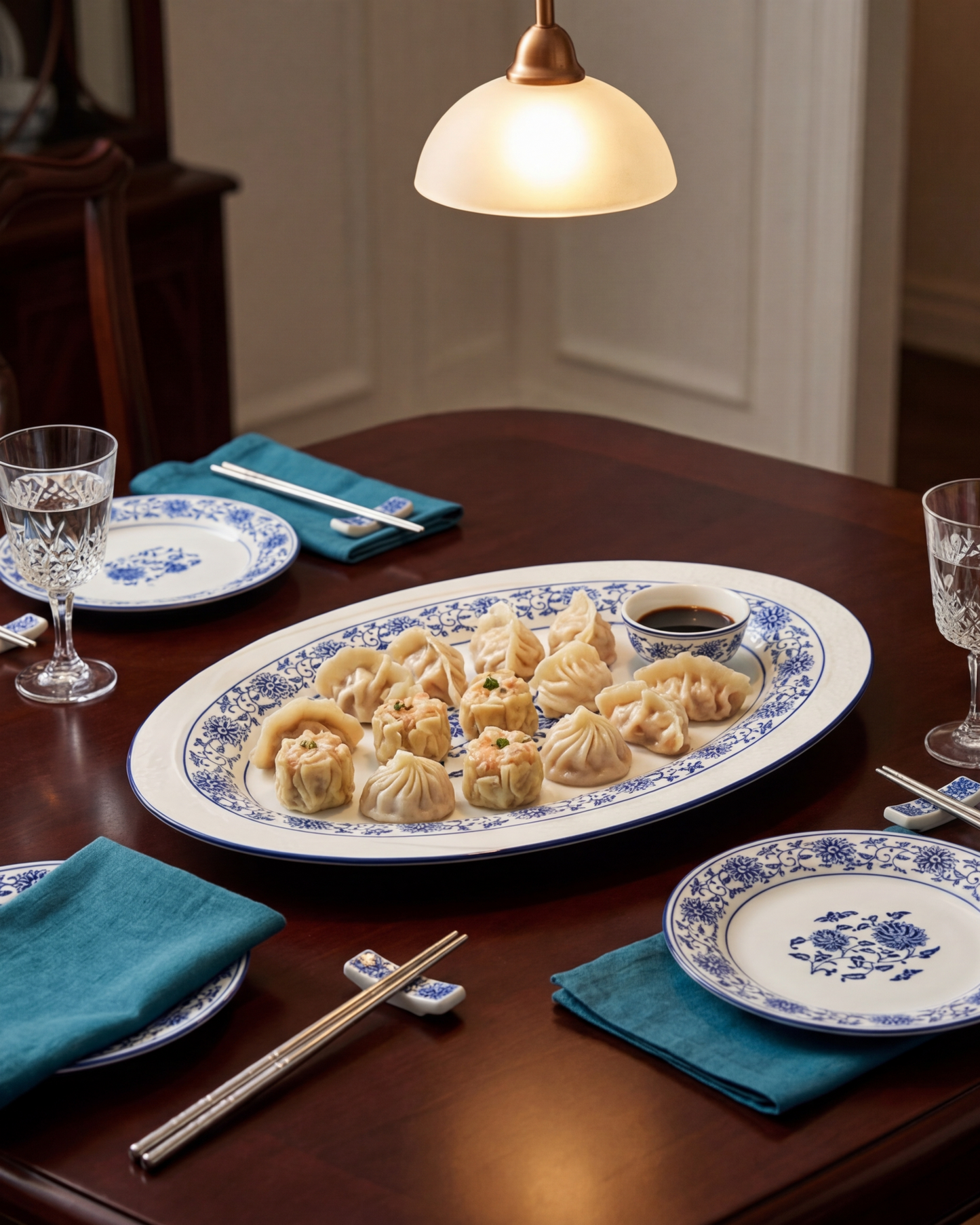 Royal Blue Heritage Oval Platter