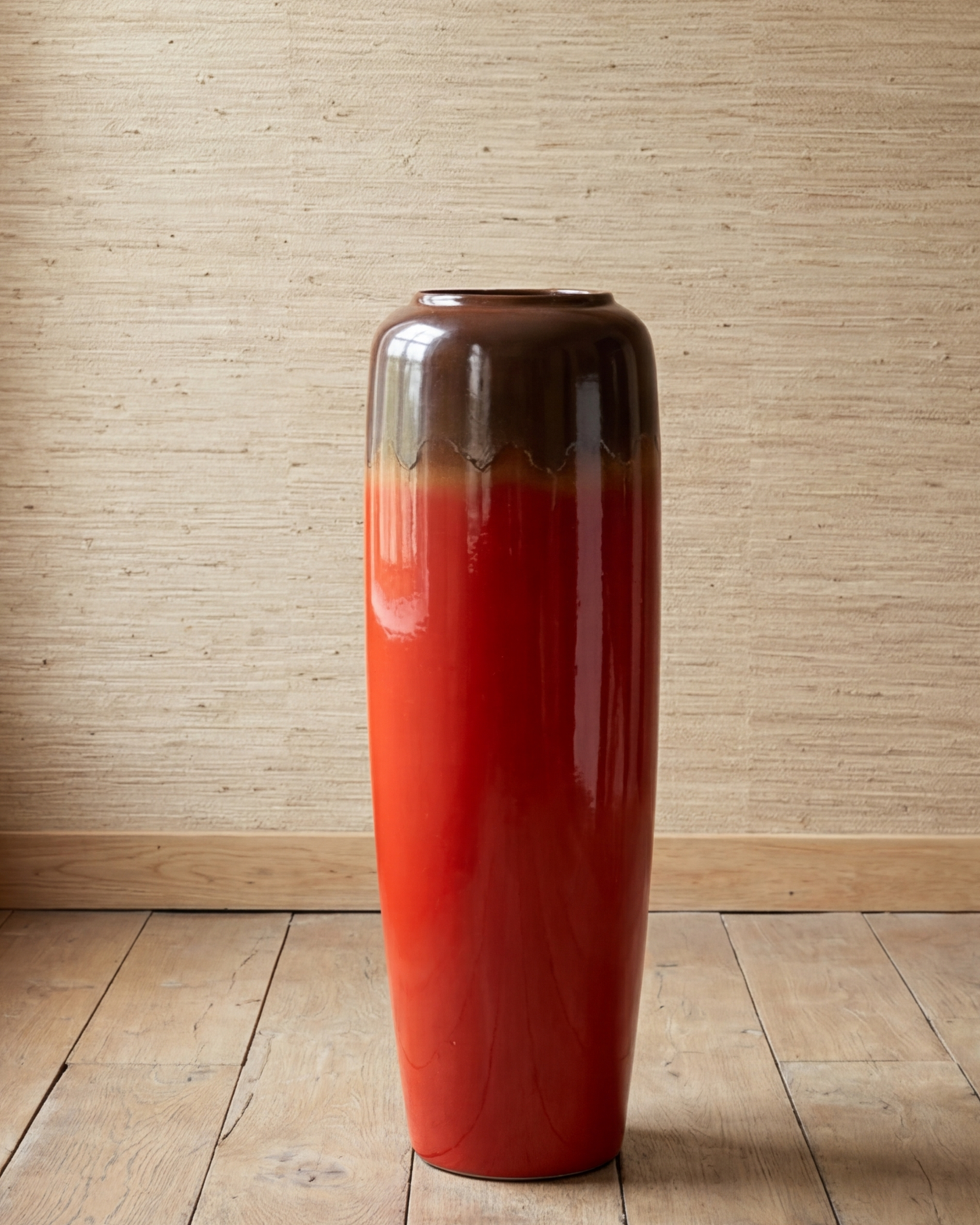 Crimson Ombre Floor Vase - Large