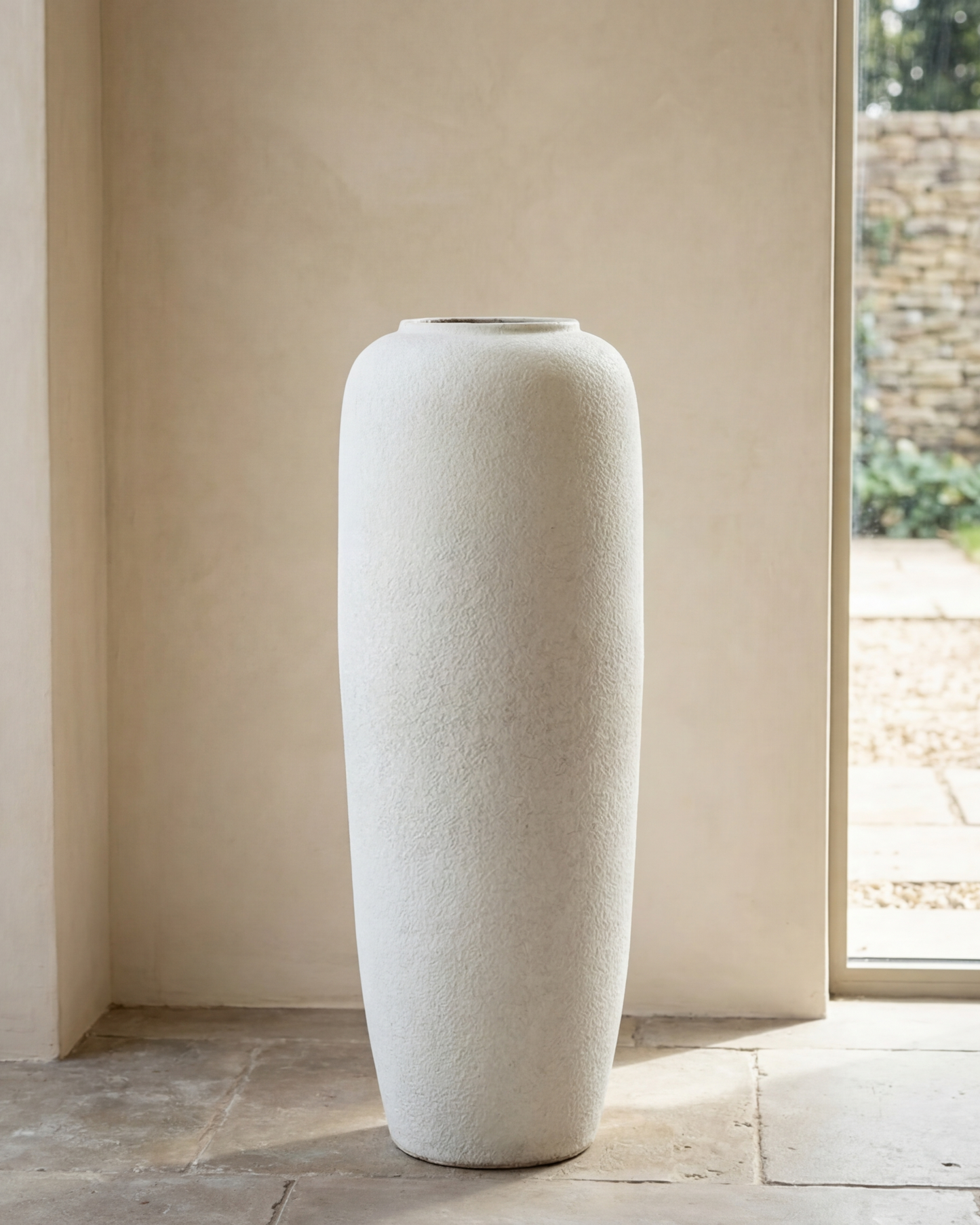 Pebble Finish Designer Floor Vase - Small