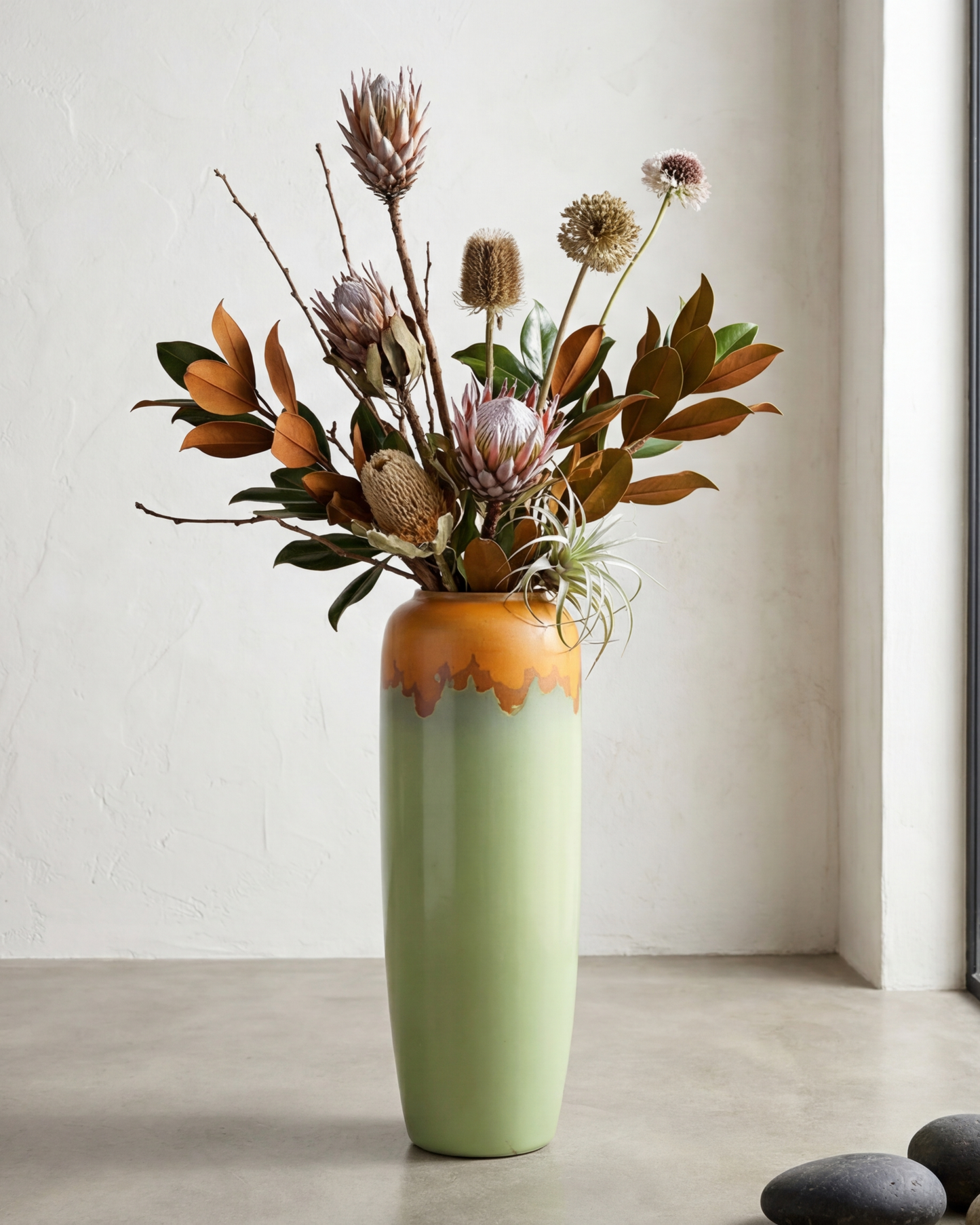 Verdant Harmony Floor Vase - Small