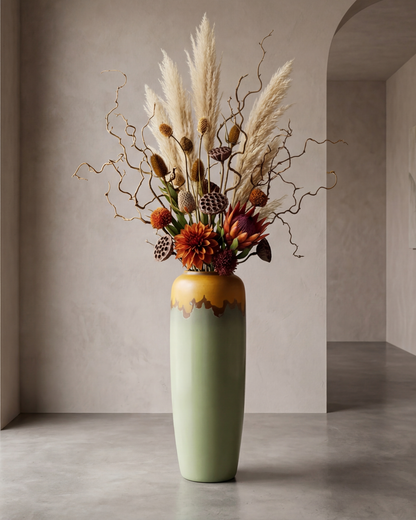 Verdant Harmony Floor Vase - Small
