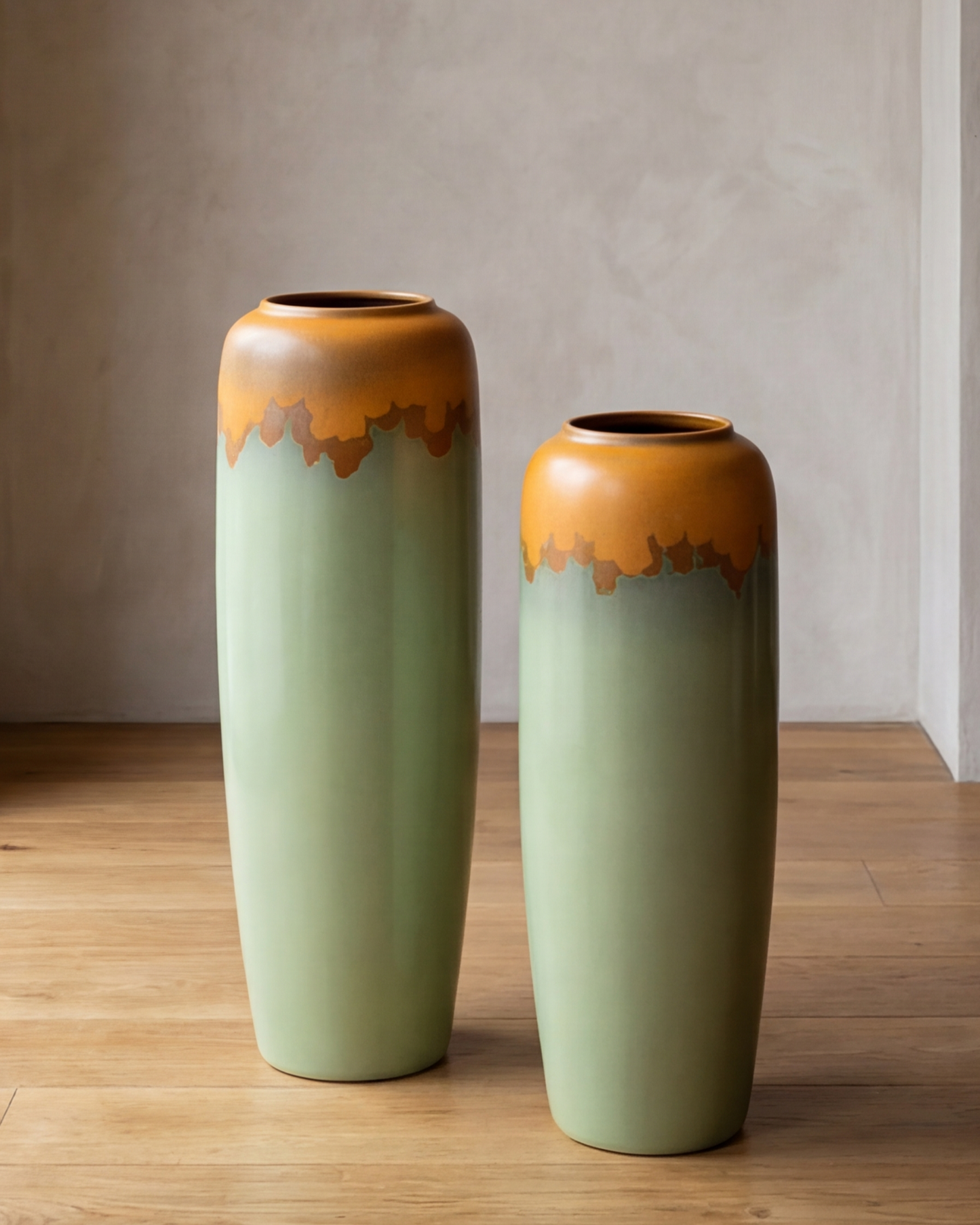 Verdant Harmony Floor Vase - Small