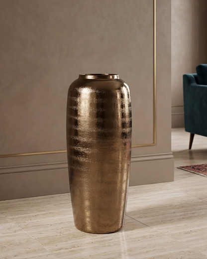 Antique Bronze Floor Vase - Large