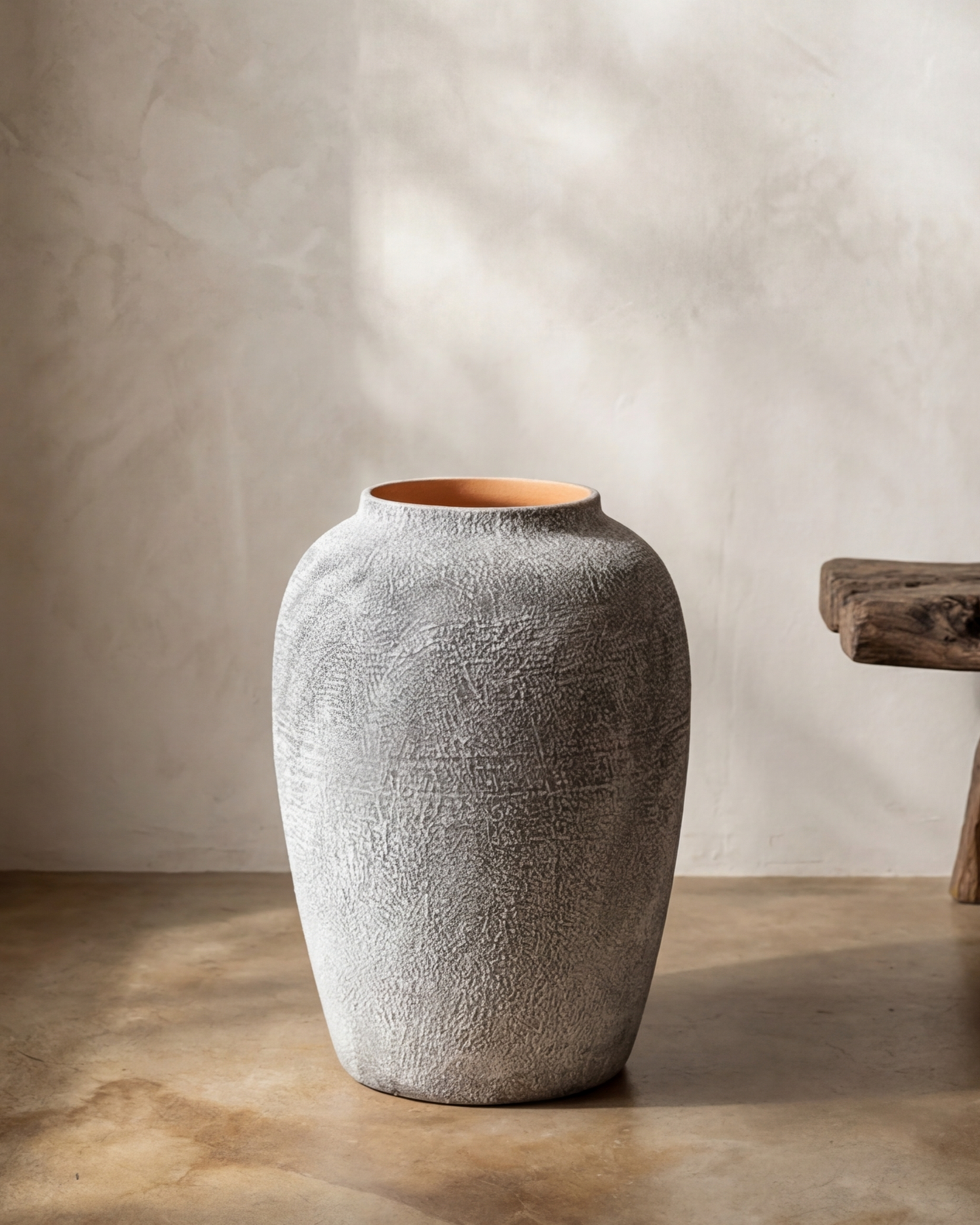 Vintage Ash Floor Vase - Small