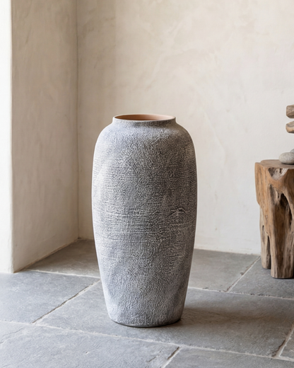 Vintage Ash Floor Vase - Medium