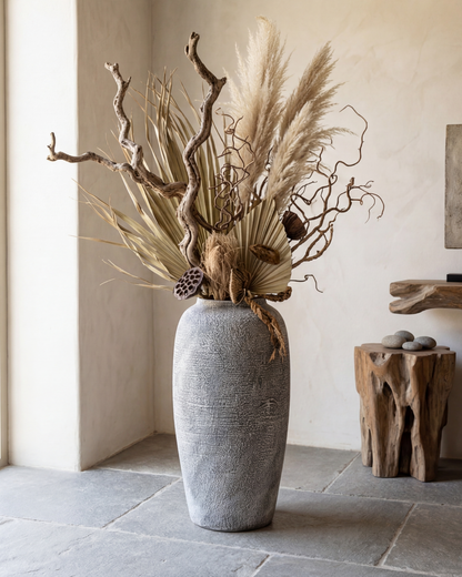 Vintage Ash Floor Vase - Medium