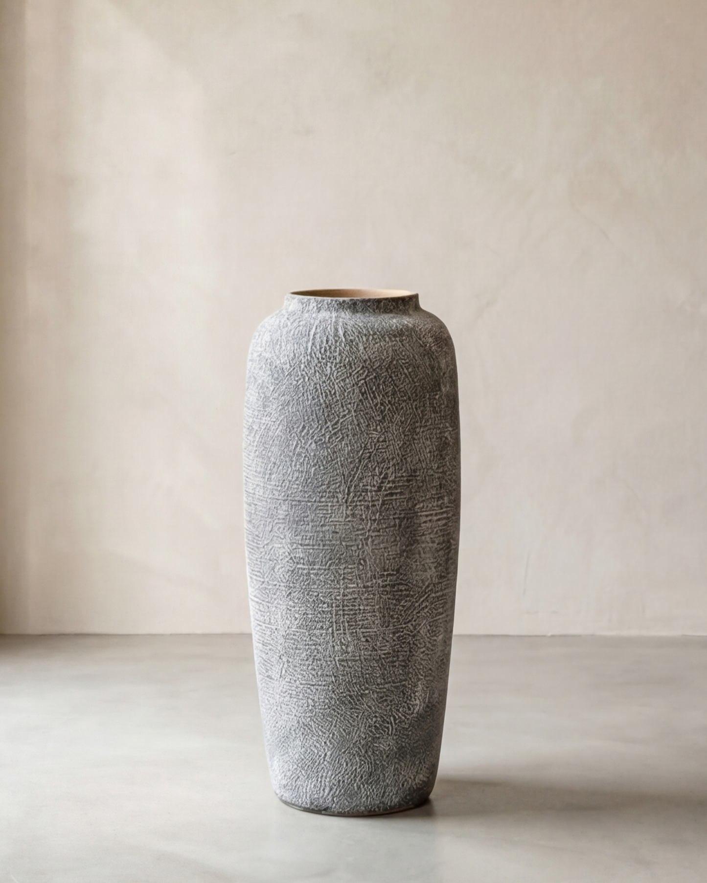 Vintage Ash Floor Vase - Large