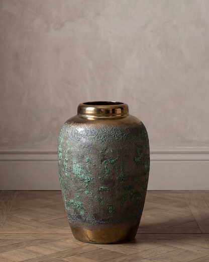 Obsidian Moss Floor Vase - Small
