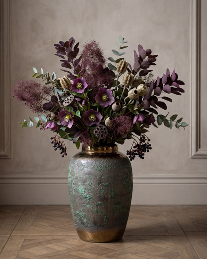 Obsidian Moss Floor Vase - Small