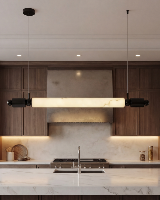 Axis Marble Bar Pendant Light - Black