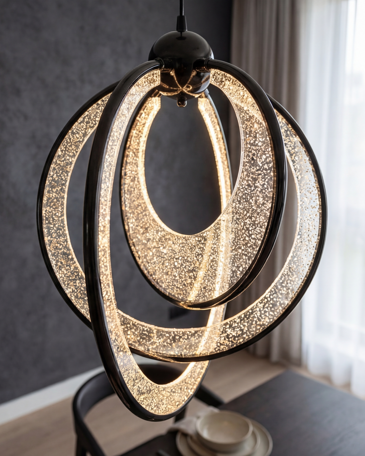 Orbit Ring Glow Pendant Light