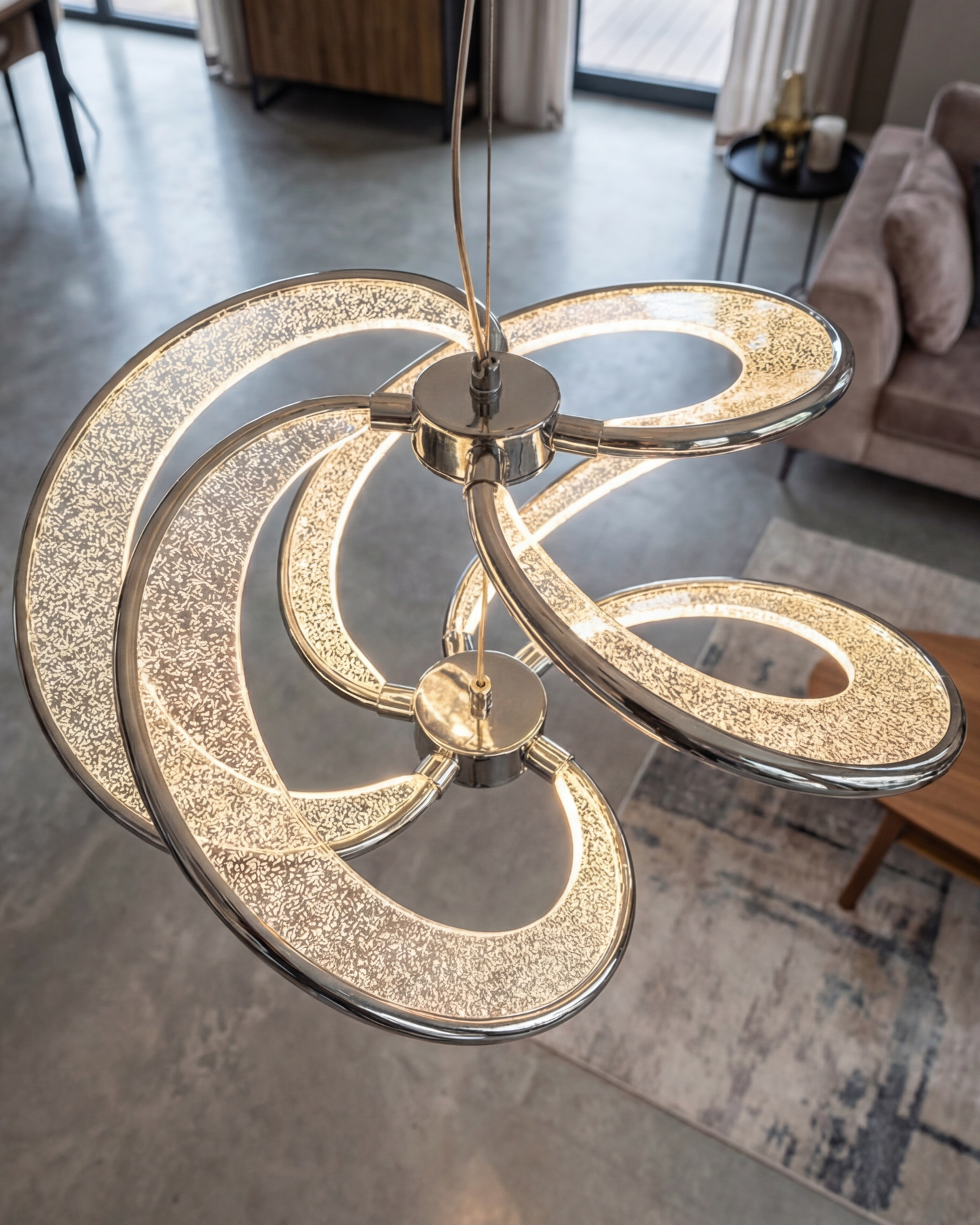 Infinity Loop Glow Pendant Light