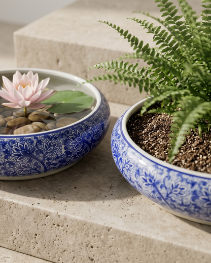 Delicate Lotus Vine Planter -Set Of 4